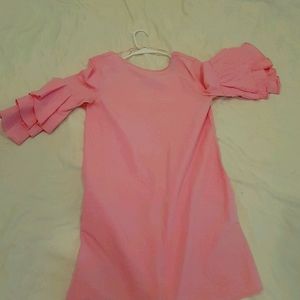 Pink Mini Shirt Dress